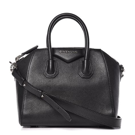 GIVENCHY Sugar Goatskin Mini Antigona Black